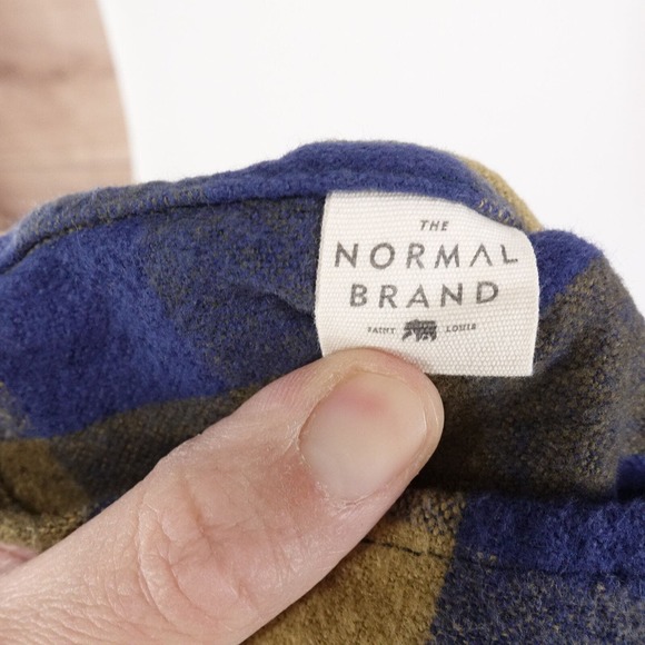 NWT THE NORMAL BRAND CHECK PLAID FLANNEL BUTTON DOWN SHIRT MENS M MEDIUM NEW! - Picture 8 of 8